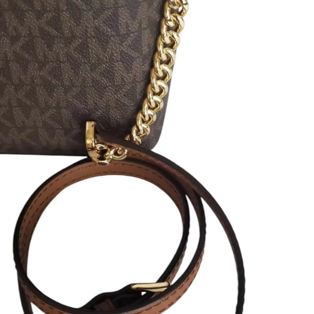 MICHAEL KORS  Jet Set Travel  medium  logo Dome  crossbody Bag NWT